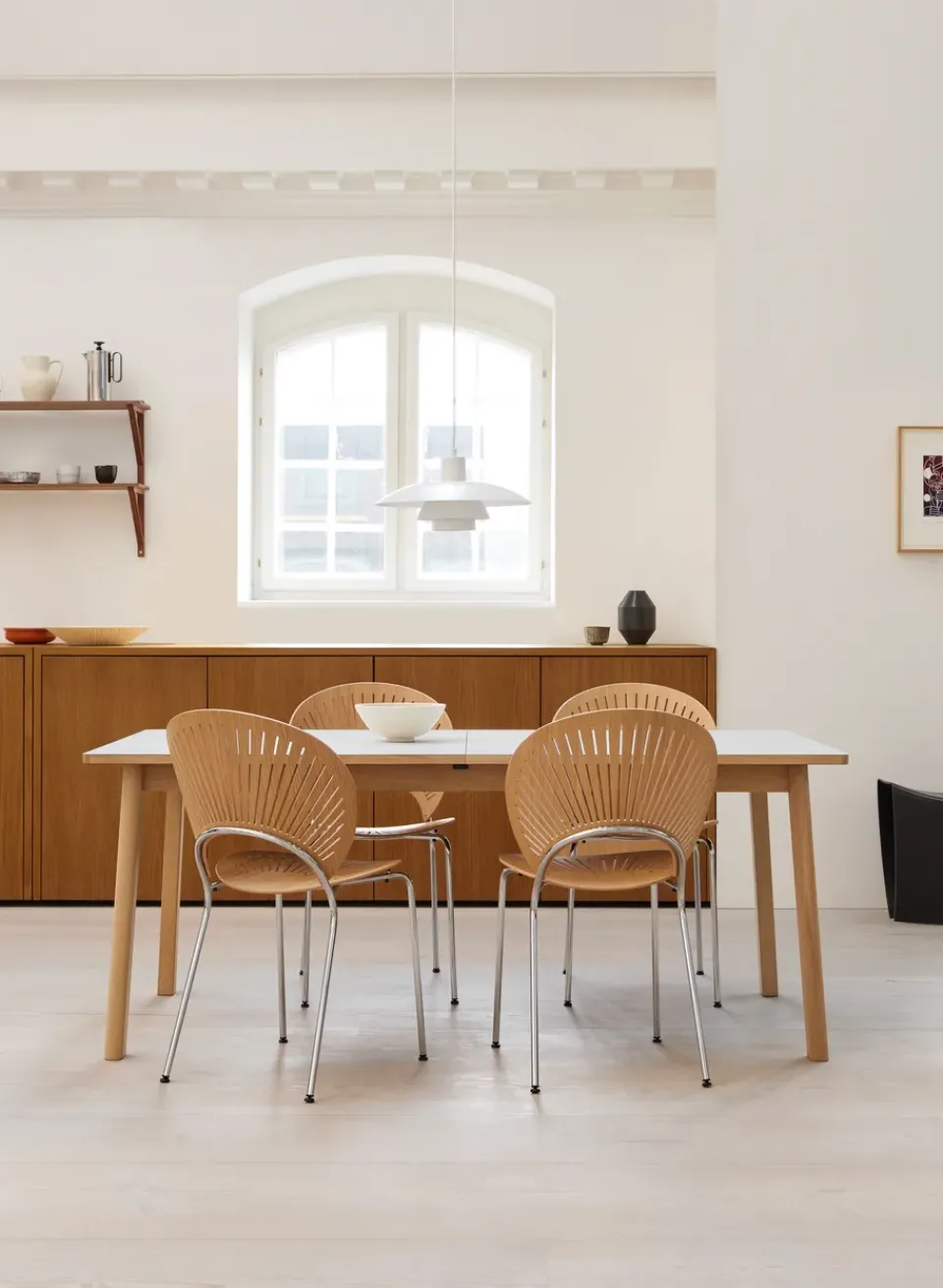 Silla Trinidad 3398, Roble aceitado - acero inoxidable cepillado*Fredericia Furniture Sale