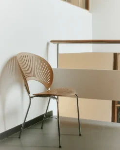 Silla Trinidad 3398, Roble aceitado - acero inoxidable cepillado*Fredericia Furniture Sale