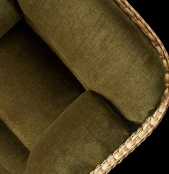 Sillón Basket tapizado, Mumble Glamour Grupo 40-ratán*GUBI Online