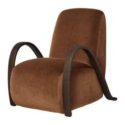 Sillón Buur lounge devoré velvet, Rust*Ferm Living New