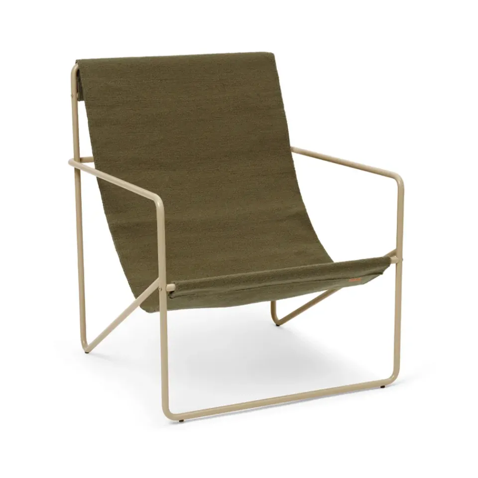 Sillón Desert, Olive, base cashemere*Ferm Living