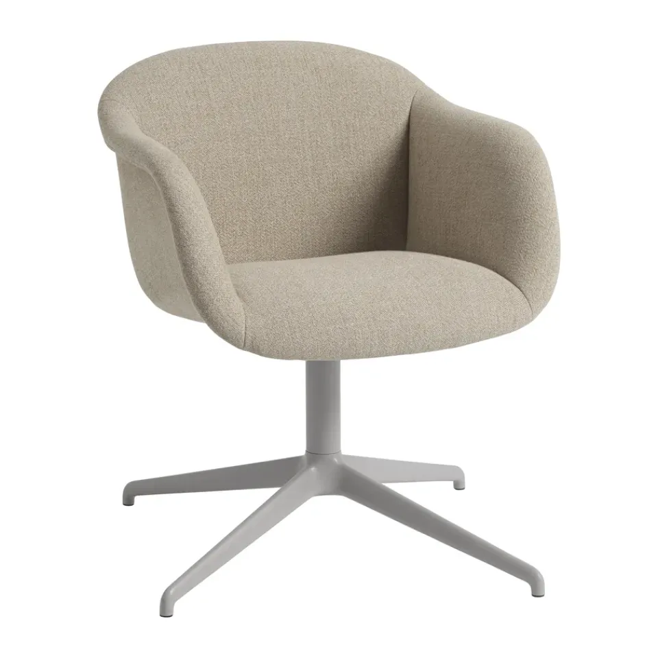 Sillón Fiber Soft Armchair swivel base, Ecriture 240/Grey*Muuto Discount