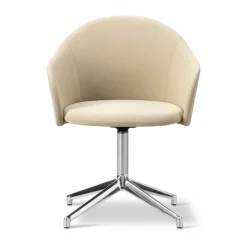 Sillón Gomo Armchair con base giratoria 4 patas, Mylla 811-aluminio pulido*Fredericia Furniture Best