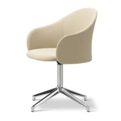 Sillón Gomo Armchair con base giratoria 4 patas, Mylla 811-aluminio pulido*Fredericia Furniture Best