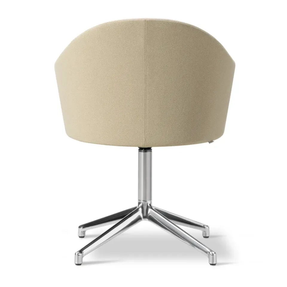 Sillón Gomo Armchair con base giratoria 4 patas, Mylla 811-aluminio pulido*Fredericia Furniture Best