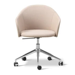 Sillón Gomo Armchair con base giratoria 5 patas, Blazer CUZ47 Fairfield -aluminio pulido*Fredericia Furniture Clearance