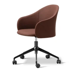 Sillón Gomo Armchair con base giratoria 5 patas, Blazer CUZ4D Dunalk-negro*Fredericia Furniture Sale