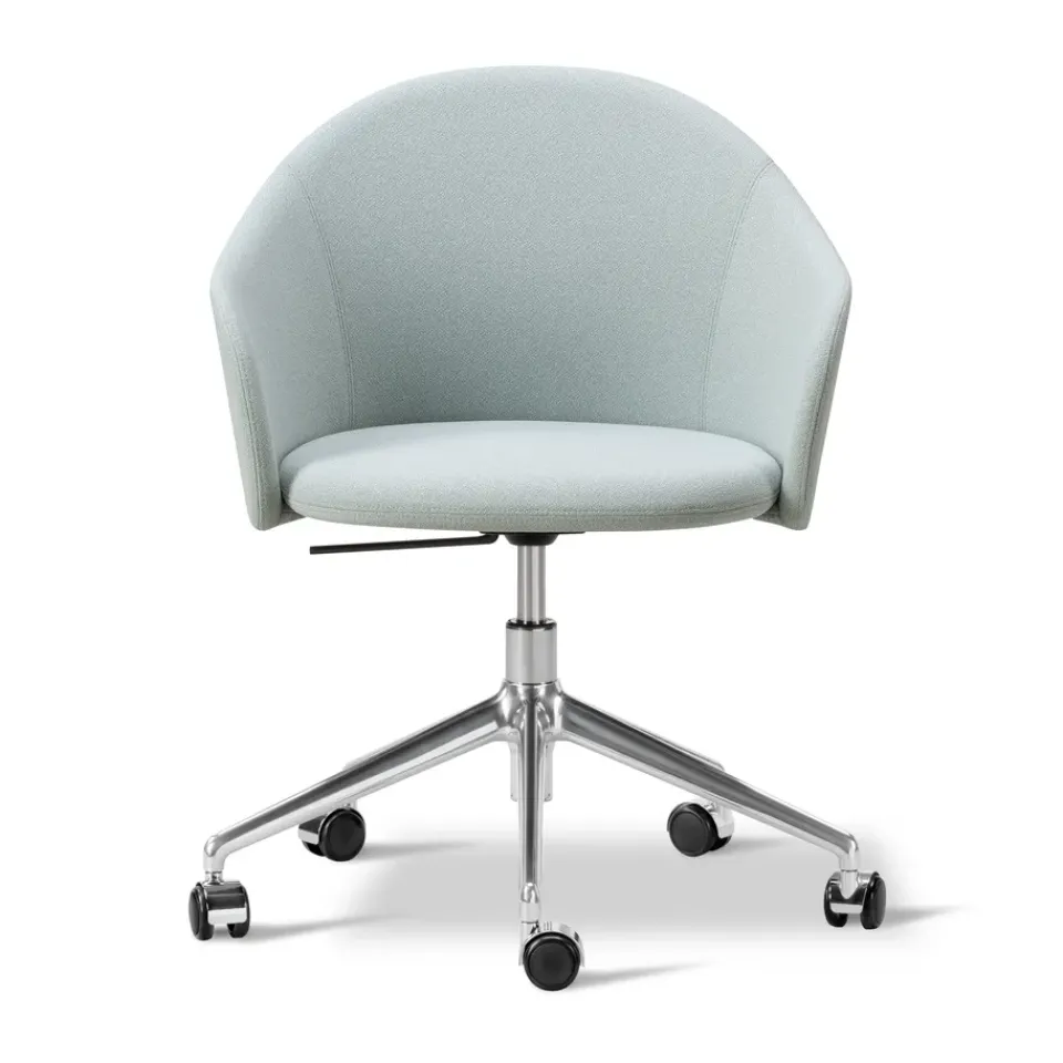 Sillón Gomo Armchair con base giratoria 5 patas, Mylla 811 -aluminio pulido*Fredericia Furniture Hot
