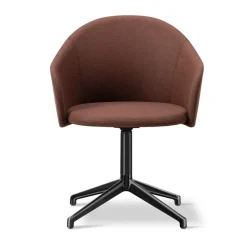 Sillón Gomo Armchair con base giratoria 4 patas, Blazer CUZ4D-negro*Fredericia Furniture Online