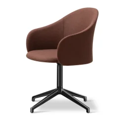 Sillón Gomo Armchair con base giratoria 4 patas, Blazer CUZ4D-negro*Fredericia Furniture Online
