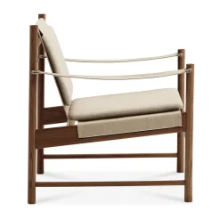 Sillón HB, Roble aceitado ahumado-lona natural*Brdr. Krüger Discount