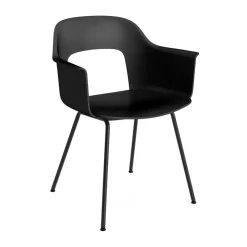 Sillón Layout Armchair 211 con reposabrazos, Black-acero lacado*HAY Hot