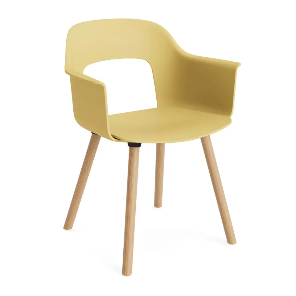 Sillón Layout Armchair 221 con reposabrazos, Biscotti-roble lacado*HAY Best