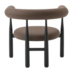 Sillón lounge Bukowski, Negro, Wooly Plus 1008*New Works Online