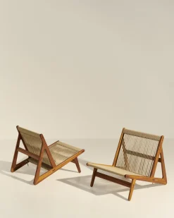 Sillón MR01 Initial outdoor lounge chair, Madera de iroko aceitada*GUBI Clearance