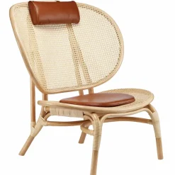 Sillón Nomad, Natural-cuero coñac*NORR11
