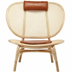 Sillón Nomad, Natural-cuero coñac*NORR11