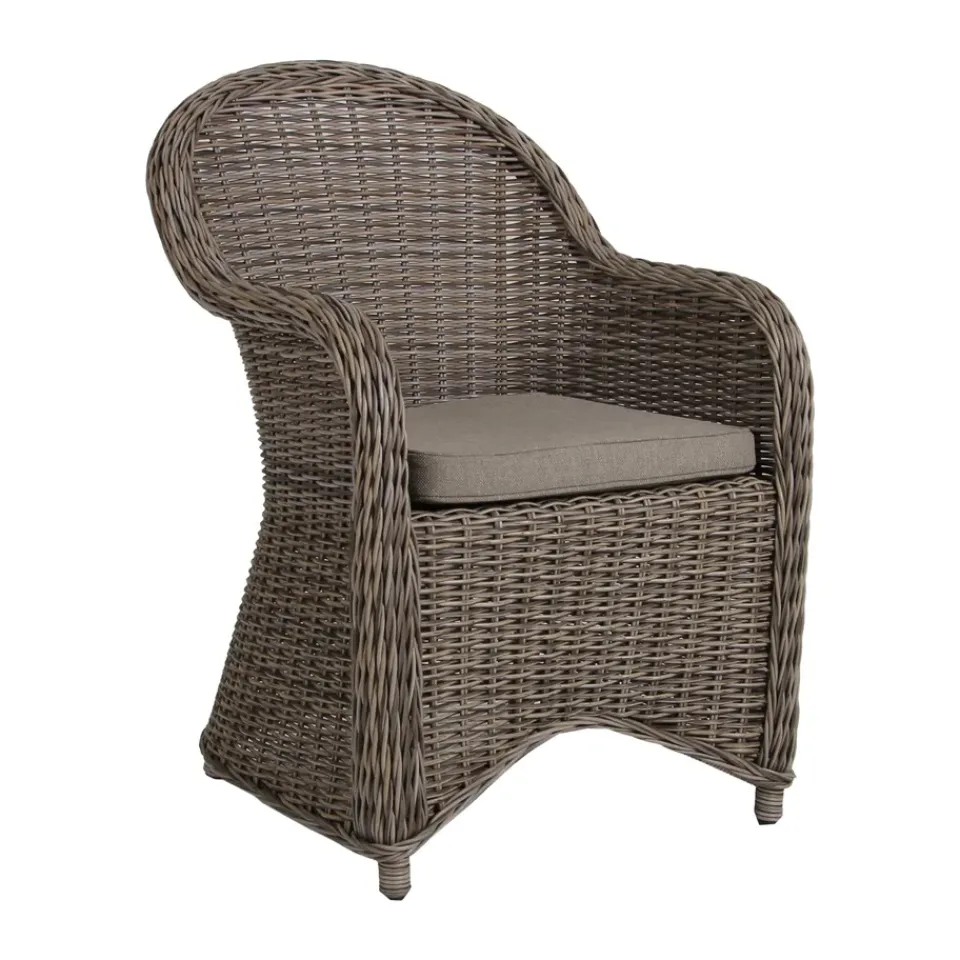 Sillón Paulina con cojín de asiento, Rústico-beige*Brafab Sale