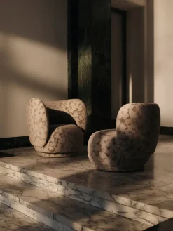 Sillón Rico lounge chair, Cilla-Taupe*Ferm Living Clearance
