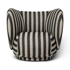 Sillón Rico lounge chair, Louisiana sand black*Ferm Living Discount
