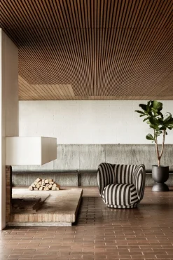 Sillón Rico lounge chair, Louisiana sand black*Ferm Living Discount