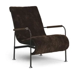 Sillón Serpentine, Piel de oveja Espresso- oscuro*Swedese Discount