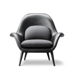 Sillón Swoon , Cuero 88- roble-balder 192*Fredericia Furniture Best