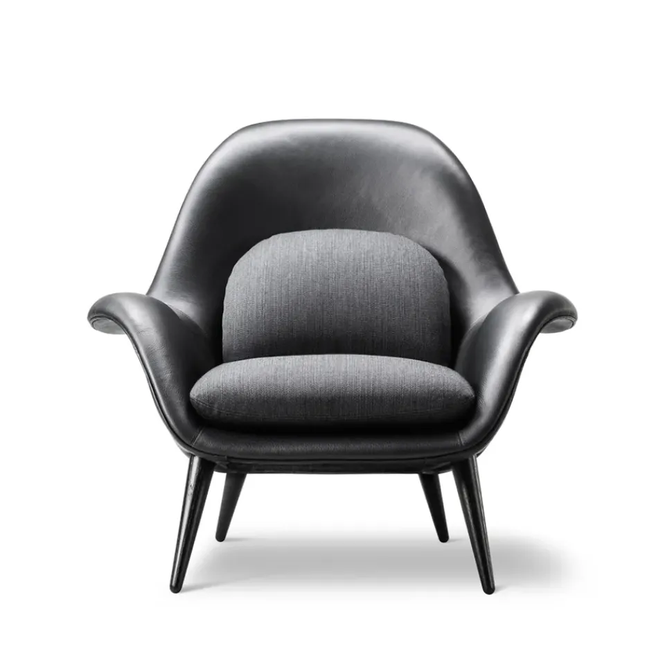 Sillón Swoon , Cuero 88- roble-balder 192*Fredericia Furniture Best