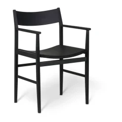 Siza silla con brazos, Fresno con lasur y tapizado de cuero*Mavis Best