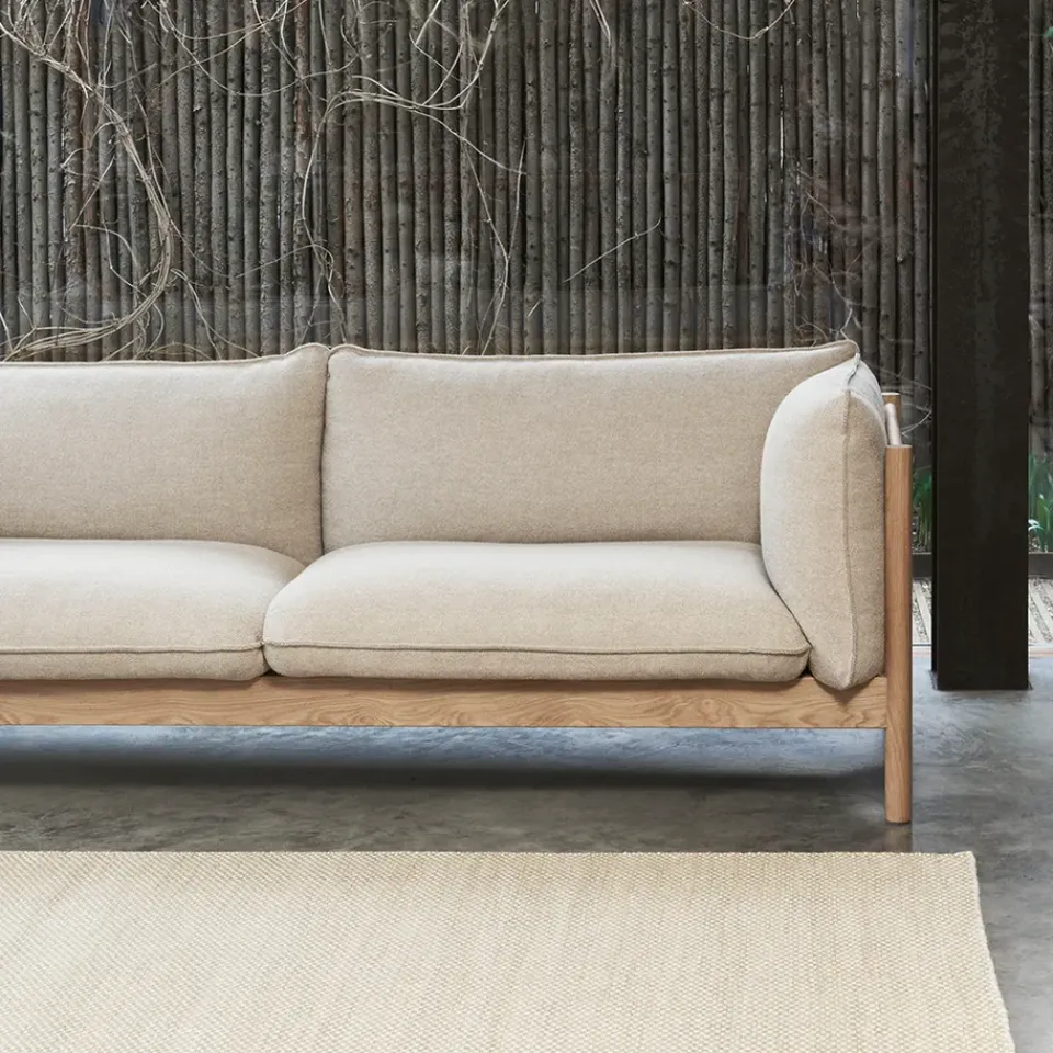 Sofá 3 plazas Arbour ECO, Steelcut Trio 113 roble aceitado con cera*HAY New