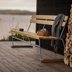 Sofá 5, Teca-estructura galvanizada en caliente*Grythyttan Stålmöbler Outlet