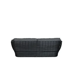 Sofá Basket de 2 plazas, Graphic grey, cojines*Cane-line Sale