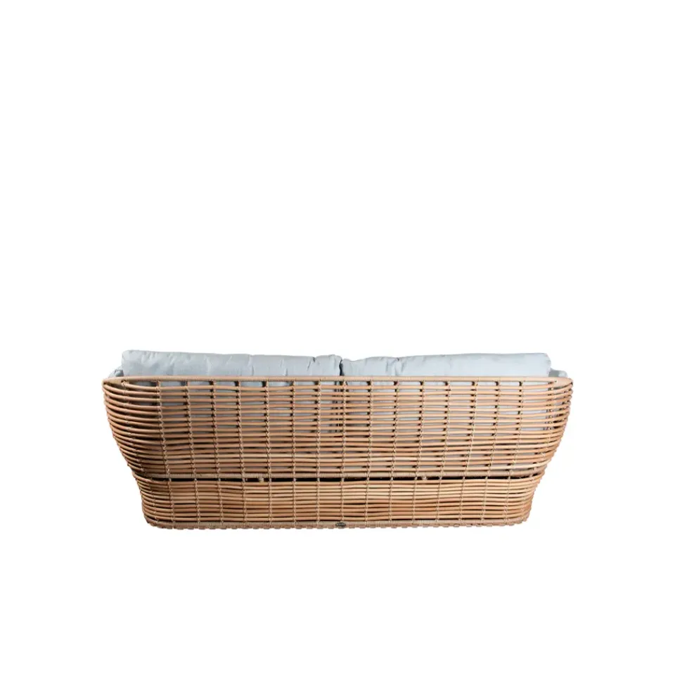 Sofá Basket de 2 plazas, Natural, cojines taupe*Cane-line Sale