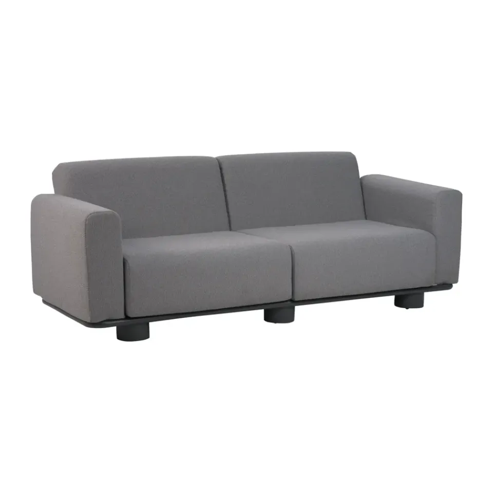 Sofá Bolster, Antracita-teddy grey, 2,5 plazas*Brafab Online