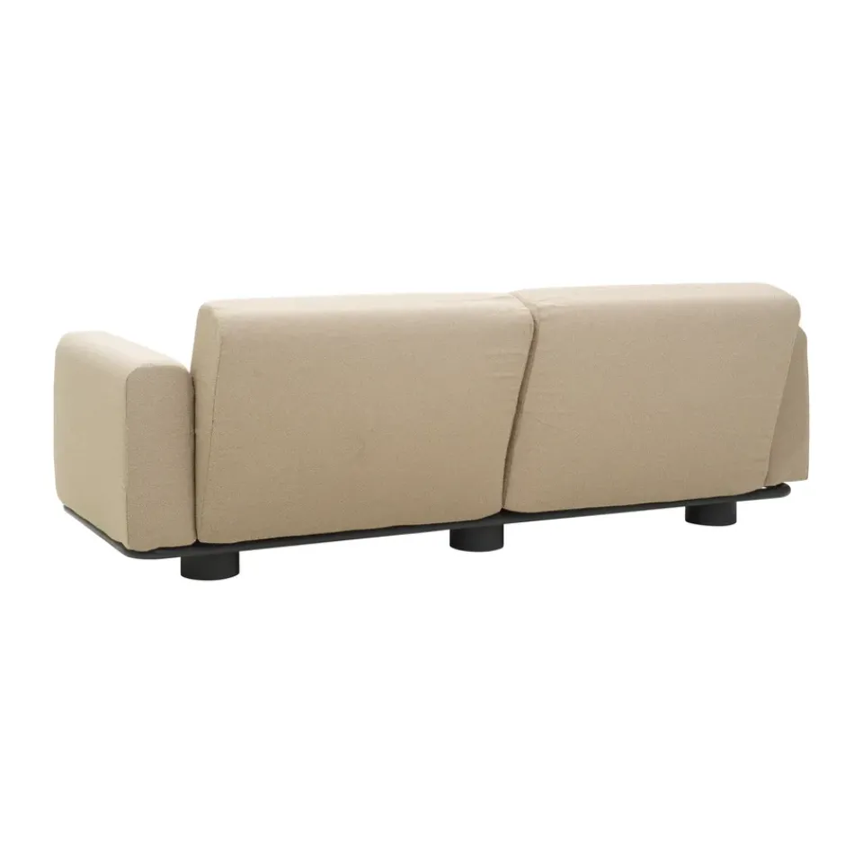Sofá Bolster, Antracita-teddy beige, 2,5 plazas*Brafab Outlet