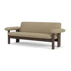 Sofá Brasilia 2 plazas, Dark oak-Audo Bouclé 02*Audo Copenhagen Best