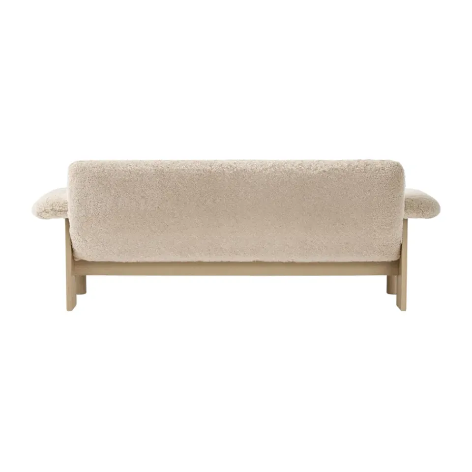 Sofá Brasilia 2 plazas, Natural oak-Nature sheepskin curly*Audo Copenhagen Online