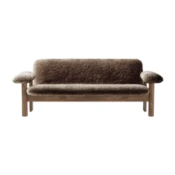 Sofá Brasilia 2 plazas, Walnut-Sahara sheepskin curly*Audo Copenhagen Online