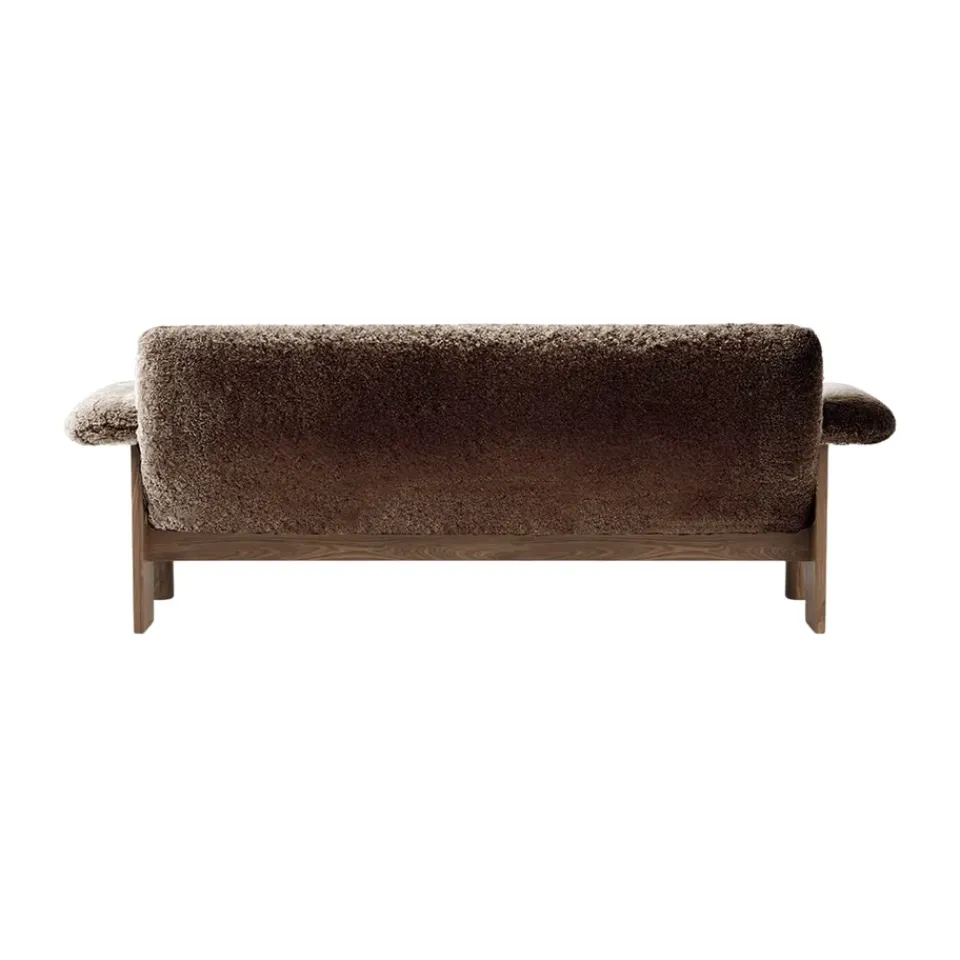 Sofá Brasilia 2 plazas, Walnut-Sahara sheepskin curly*Audo Copenhagen Online