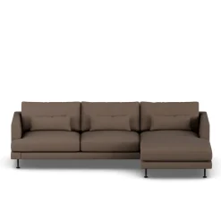 Sofá Bredhult, Jump Brown 1955-acero negro, 2,5 plazas C1*1898 Outlet