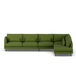 Sofá Bredhult, Luiza Green 3975-acero negro, 4 plazas B1*1898 Sale