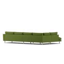 Sofá Bredhult, Luiza Green 3975-roble blanco aceitado, 4 plazas B2*1898 Discount