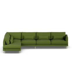 Sofá Bredhult, Luiza Green 3975-roble blanco aceitado, 4 plazas B2*1898 Discount