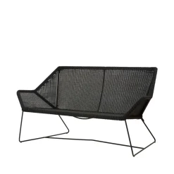 Sofá Breeze 2 plazas weave, Black*Cane-line Online