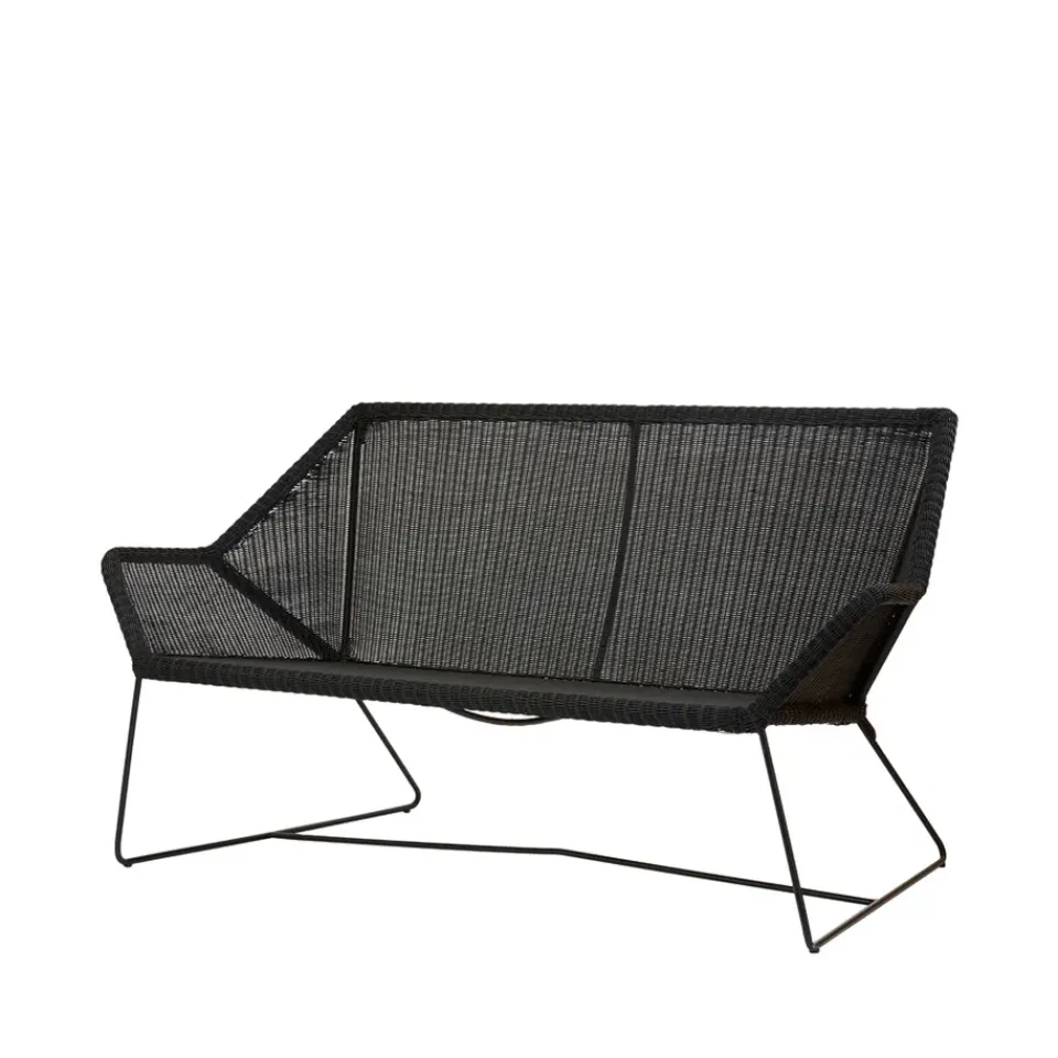 Sofá Breeze 2 plazas weave, Black*Cane-line Online