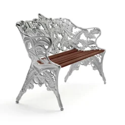 Sofá Classic, Caoba aceitado, soporte de aluminio en bruto*Byarums bruk Online