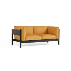 Sofá de 2 plazas Arbour ECO, Tela Vidar 472 mustard-a negra*HAY Discount