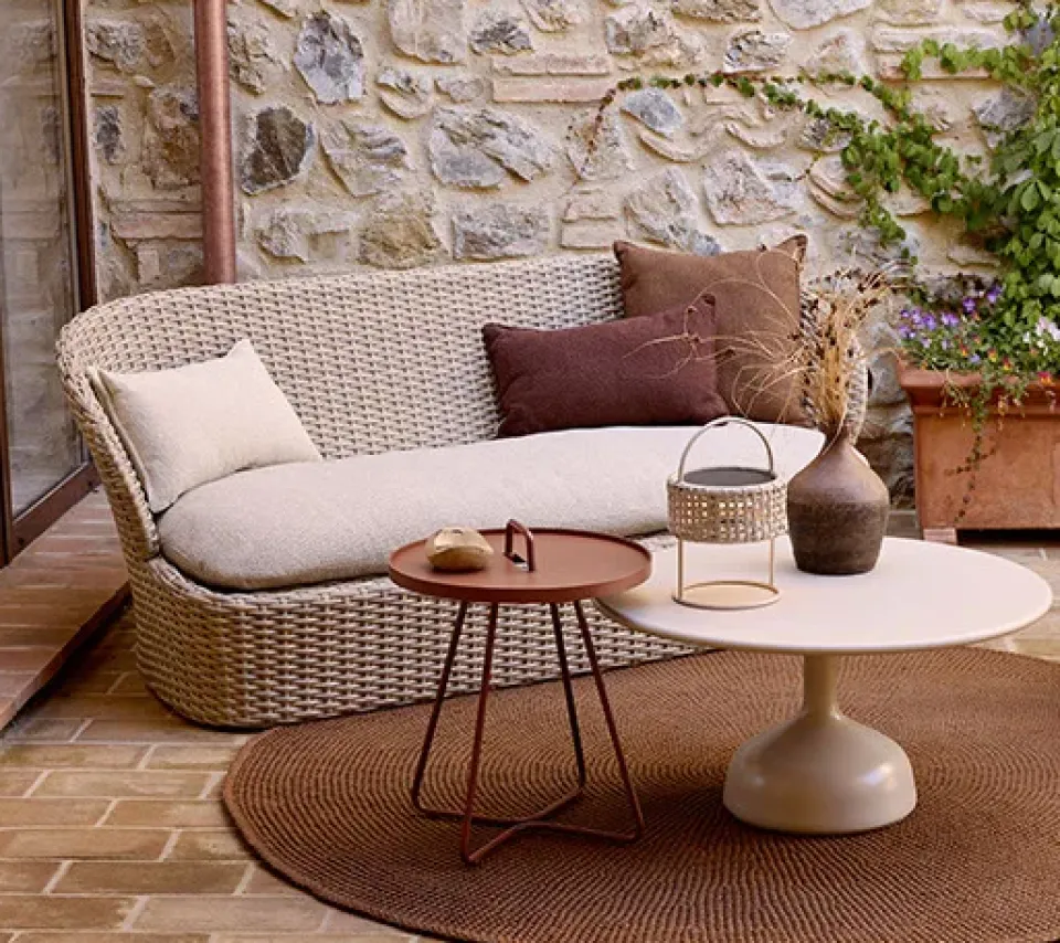 Sofá de 2,5 plazas Coast, Sand (Flat Weave)*Cane-line
