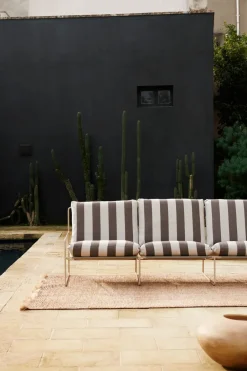 Sofá de 3 plazas Desert, Cash stripe-chocolate*Ferm Living Best