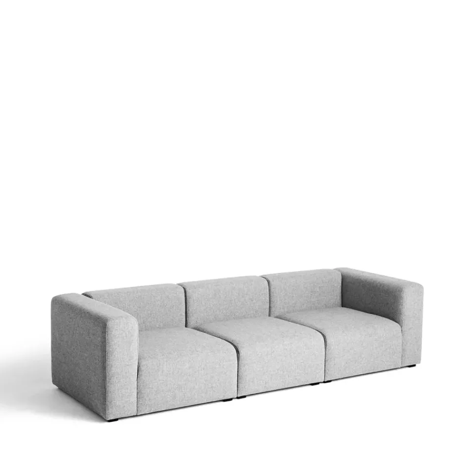 Sofá de 3 plazas Mags, tejido Hallingdal 130 light grey*HAY Discount